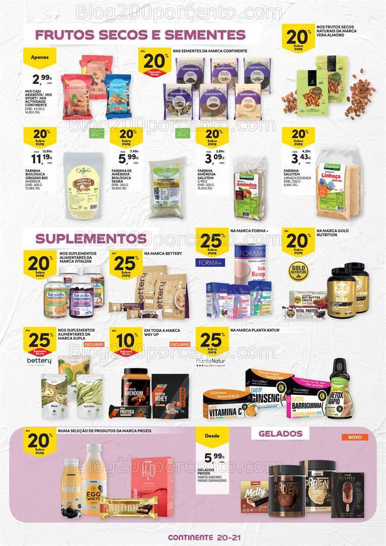 Antevisão Folheto CONTINENTE Vida Saudável Promoções de 19 setembro a 1 outubro