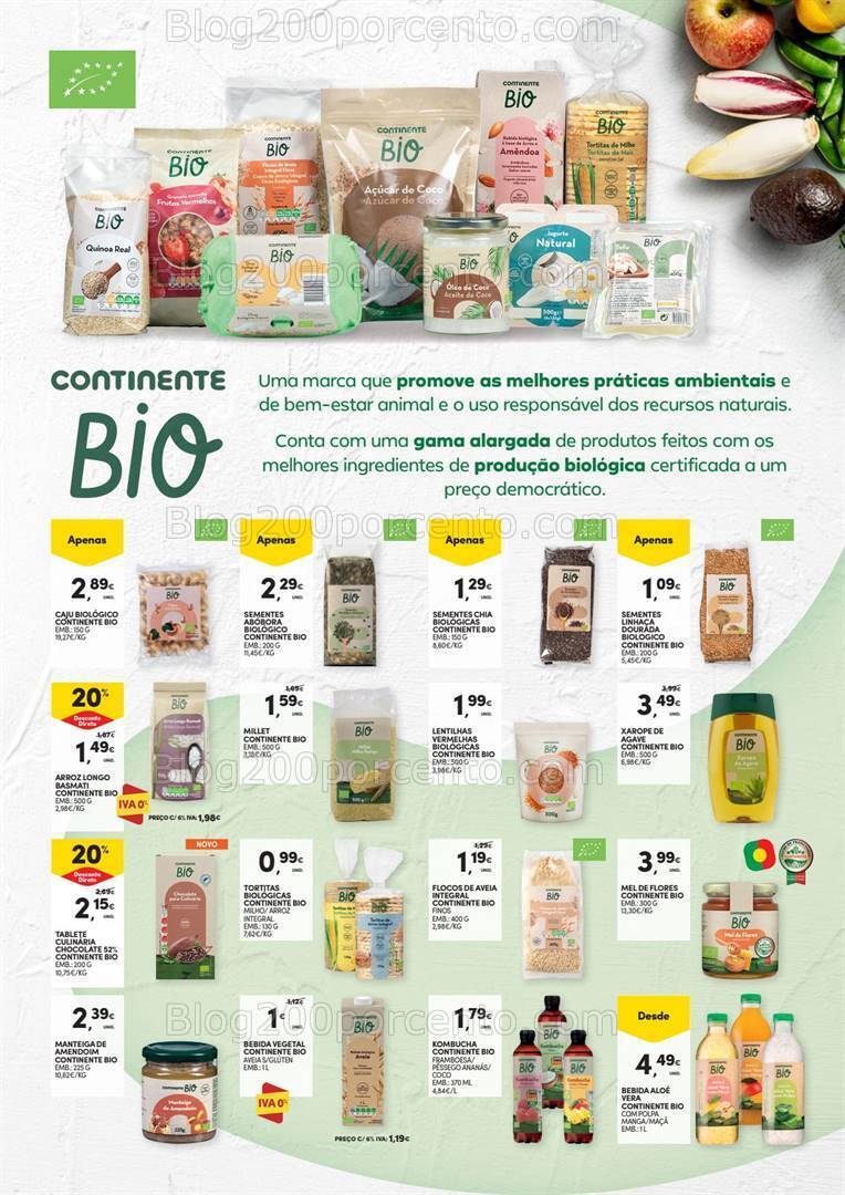 Antevisão Folheto CONTINENTE Vida Saudável Promoções de 19 setembro a 1 outubro