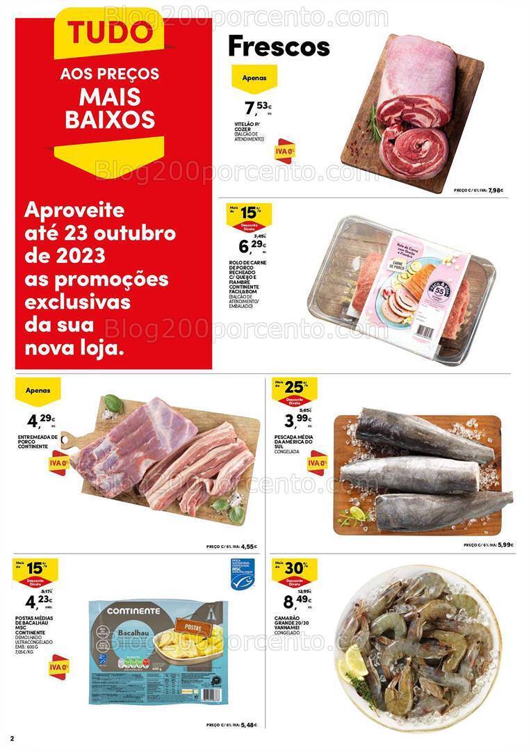 Antevisão Folheto CONTINENTE Aberturas Porto Alto - 19 a 23 outubro