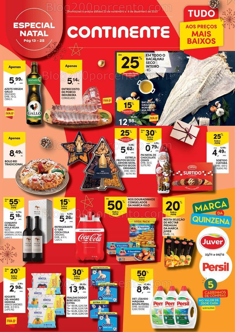 Antevisão Folheto CONTINENTE Açores Promoções de 23 novembro a 6 dezembro