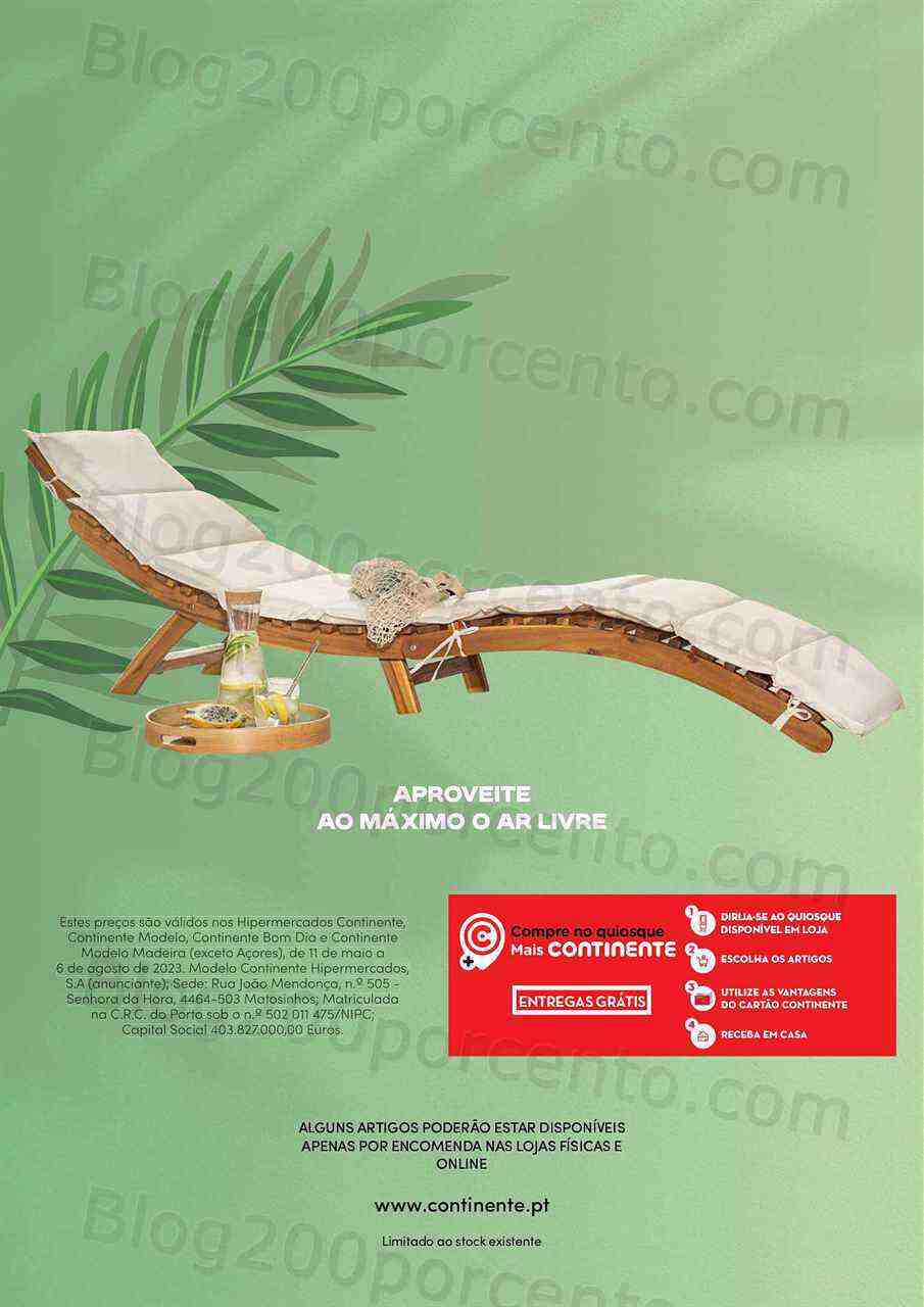 Antevisão Folheto CONTINENTE Especial Ar Livre Promoções de 11 maio a 6 agosto