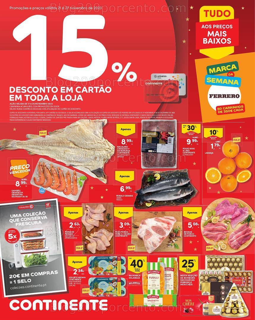 Antevisão Folheto CONTINENTE Madeira Promoções de 21 a 27 novembro