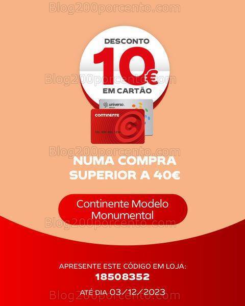 ALERTA - 6 Novos Cupões de Desconto no CONTINENTE - Poupe até 10€!