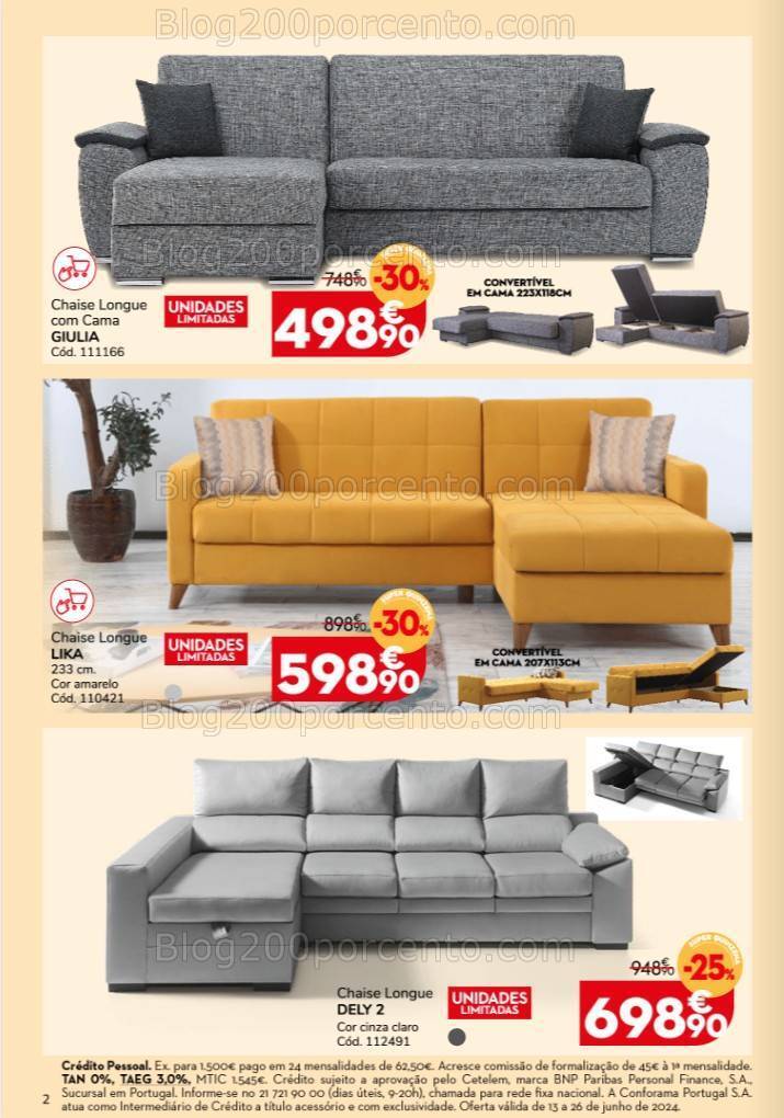 Antevisão Folheto CONFORAMA Promoções de 13 a 26 junho