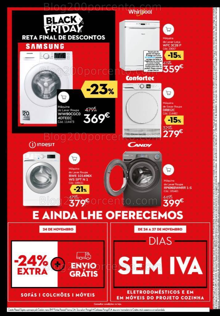 Antevisão Folheto CONFORAMA Black Friday Promoções de 22 a 28 novembro