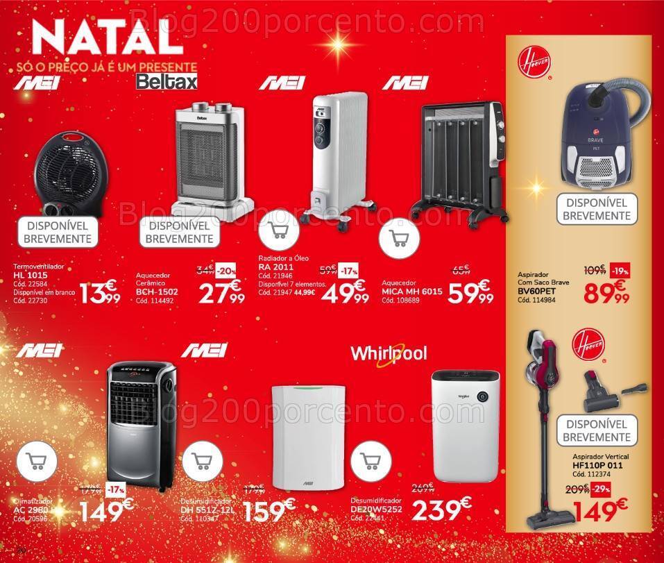 Antevisão Folheto CONFORAMA Natal Promoções de 29 novembro a 31 dezembro