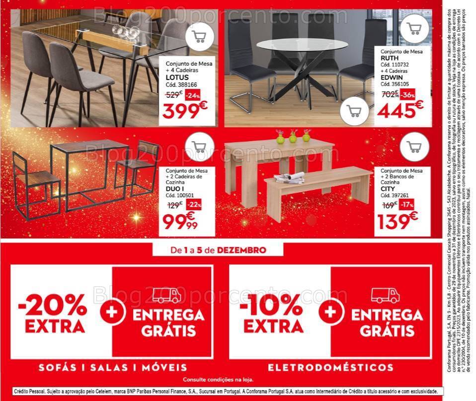 Antevisão Folheto CONFORAMA Natal Promoções de 29 novembro a 31 dezembro