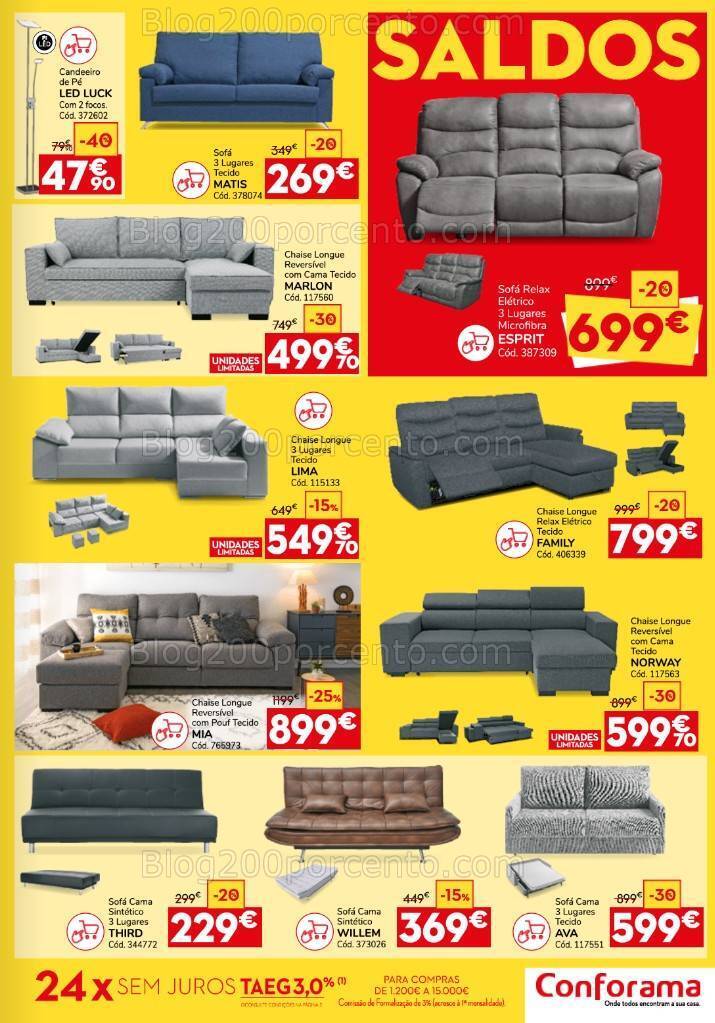 Antevisão Folheto CONFORAMA Saldos Promoções 27 julho a 17 julho