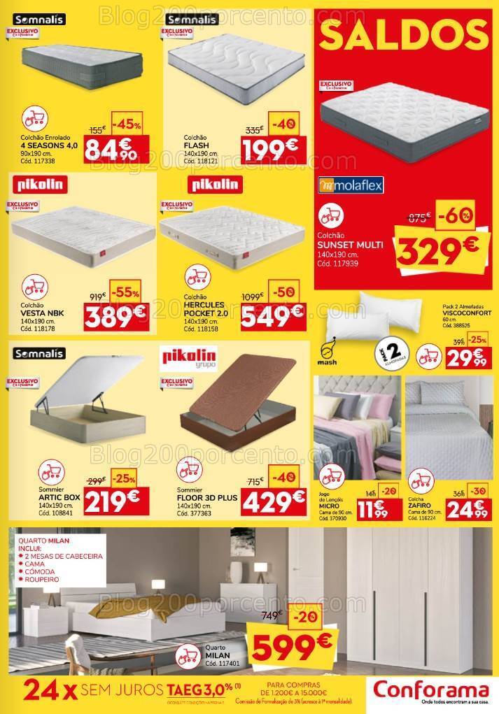 Antevisão Folheto CONFORAMA Saldos Promoções 27 julho a 17 julho