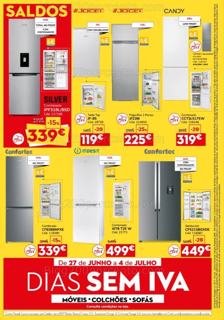 Antevisão Folheto CONFORAMA Saldos Promoções 27 julho a 17 julho