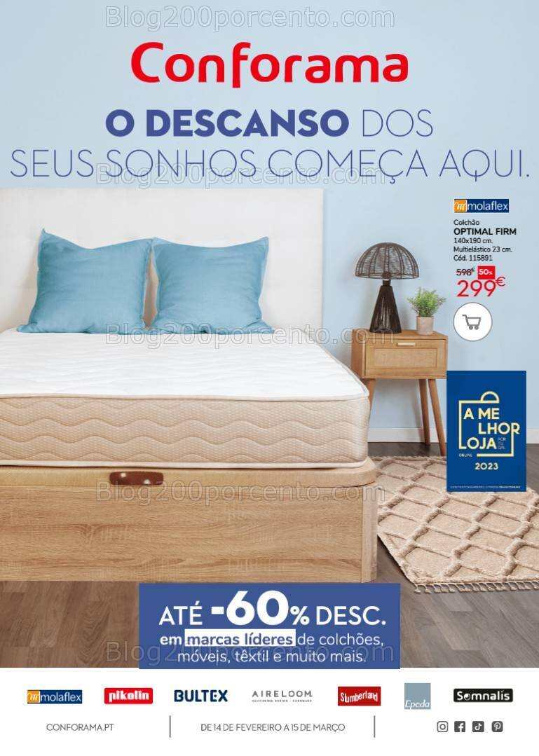 Antevisão Folheto CONFORAMA Promoções de 14 fevereiro a 15 março