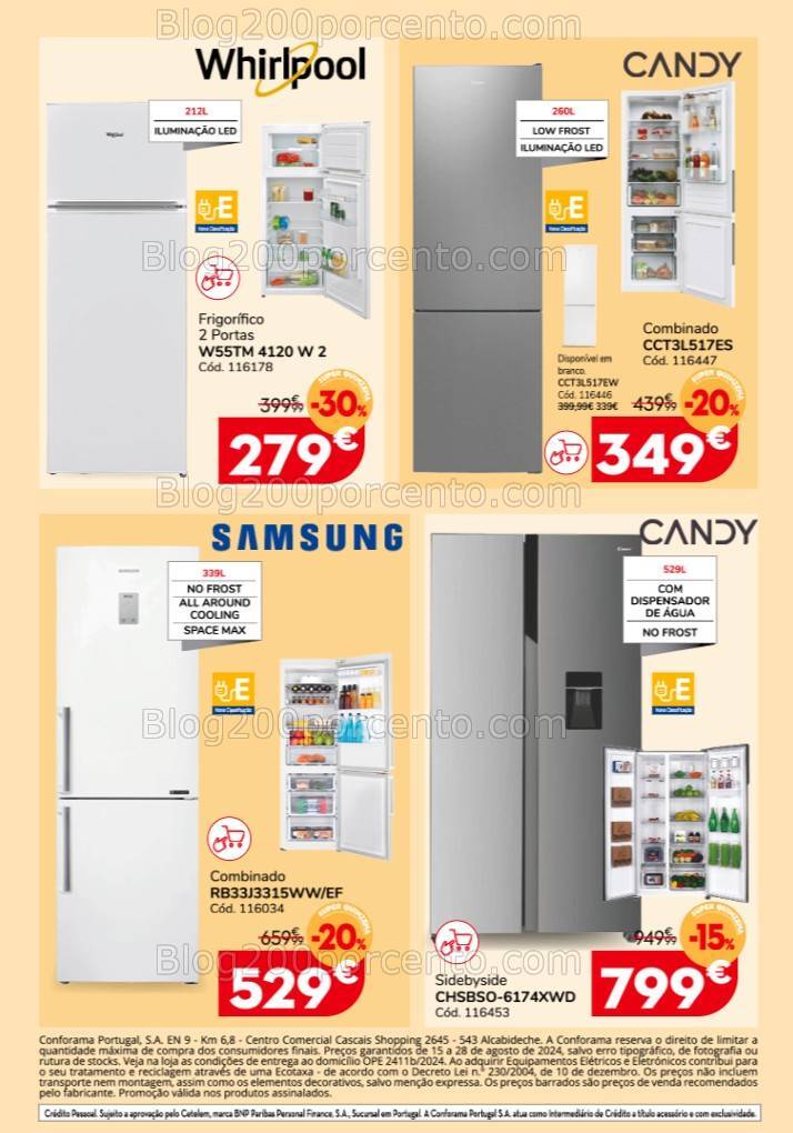 Antevisão Folheto CONFORAMA Promoções de 15 a 28 agosto