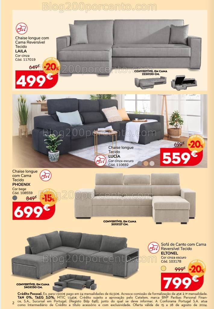Antevisão Folheto CONFORAMA Promoções de 15 a 28 agosto