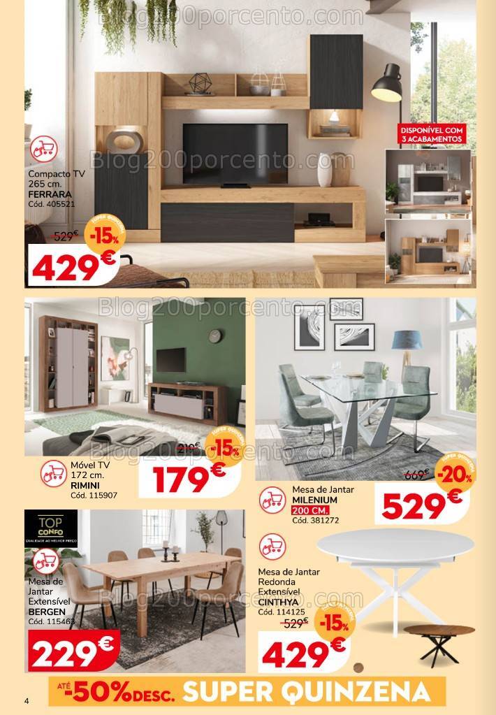 Antevisão Folheto CONFORAMA Promoções de 15 a 28 agosto