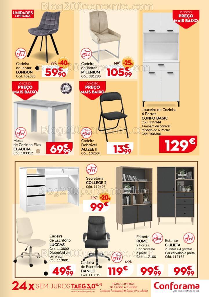 Antevisão Folheto CONFORAMA Promoções de 15 a 28 agosto