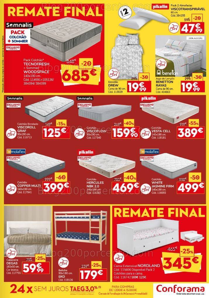 Antevisão Folheto CONFORAMA Remate Final Promoções de 18 a 31 julho