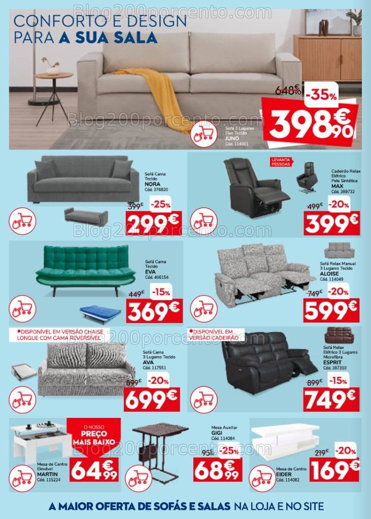 Antevisão Folheto CONFORAMA Promoções de 25 julho a 28 agosto