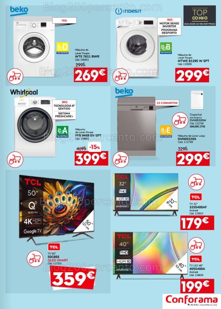 Antevisão Folheto CONFORAMA Promoções de 25 julho a 28 agosto