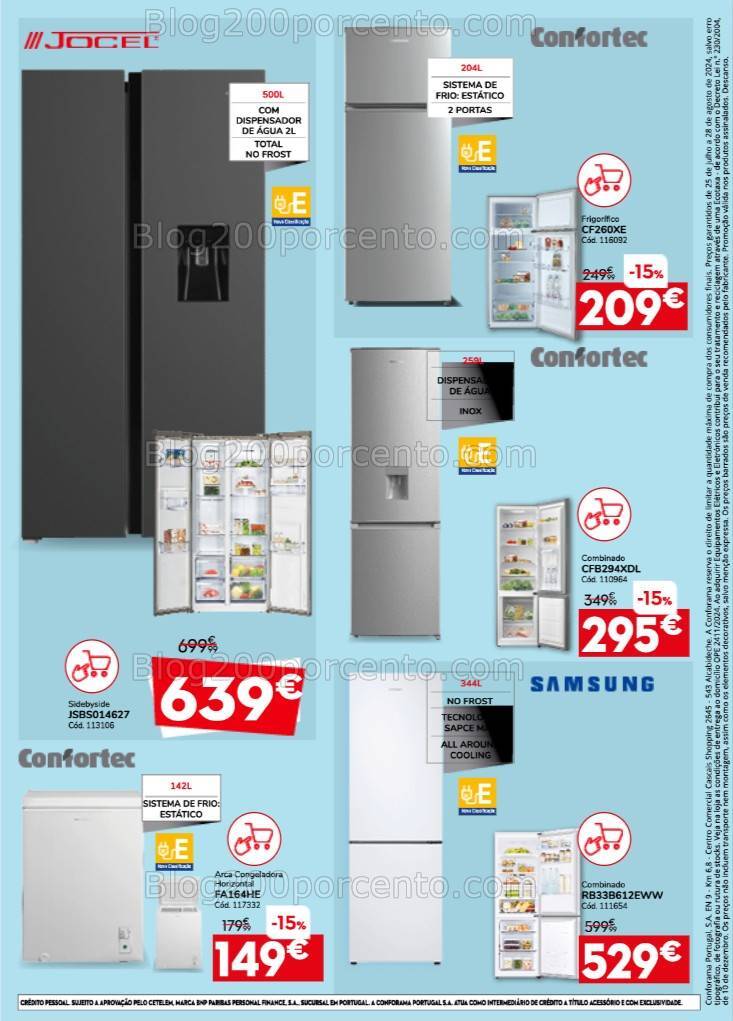 Antevisão Folheto CONFORAMA Promoções de 25 julho a 28 agosto