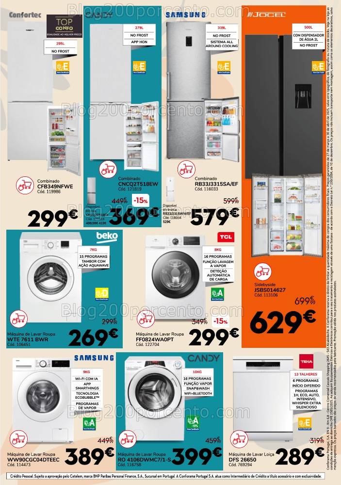 Antevisão Folheto CONFORAMA Promoções 27 março a 30 abril