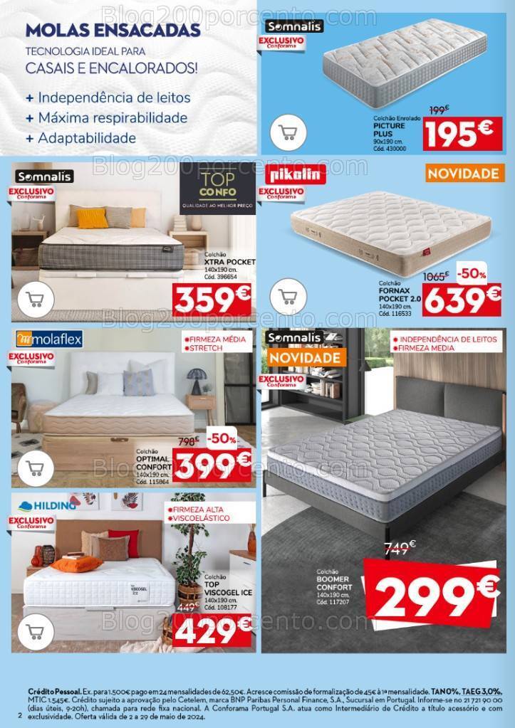 Antevisão Folheto CONFORAMA Promoções de 2 a 29 maio