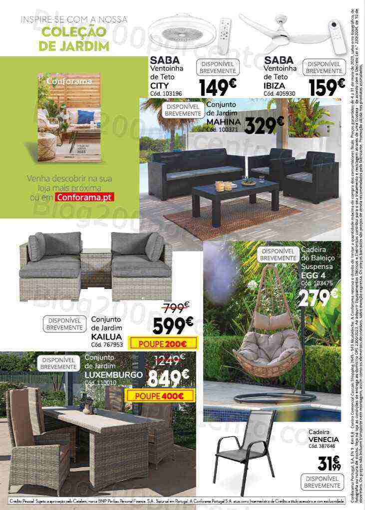 Antevisão Folheto CONFORAMA Promoções de 4 a 31 maio