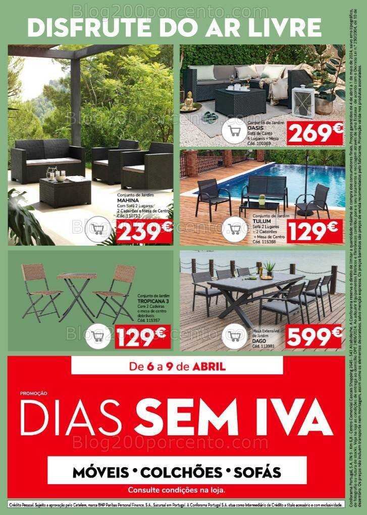 Antevisão Folheto CONFORAMA Promoções de 4 abril a 1 maio