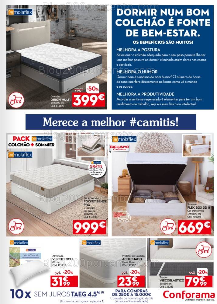 Antevisão Folheto CONFORAMA Promoções de 6 a 26 fevereiro