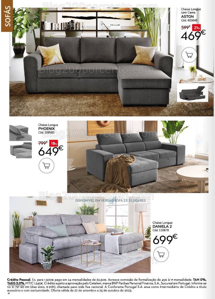 Antevisão Folheto CONFORAMA Promoções de 27 setembro a 25 outubro