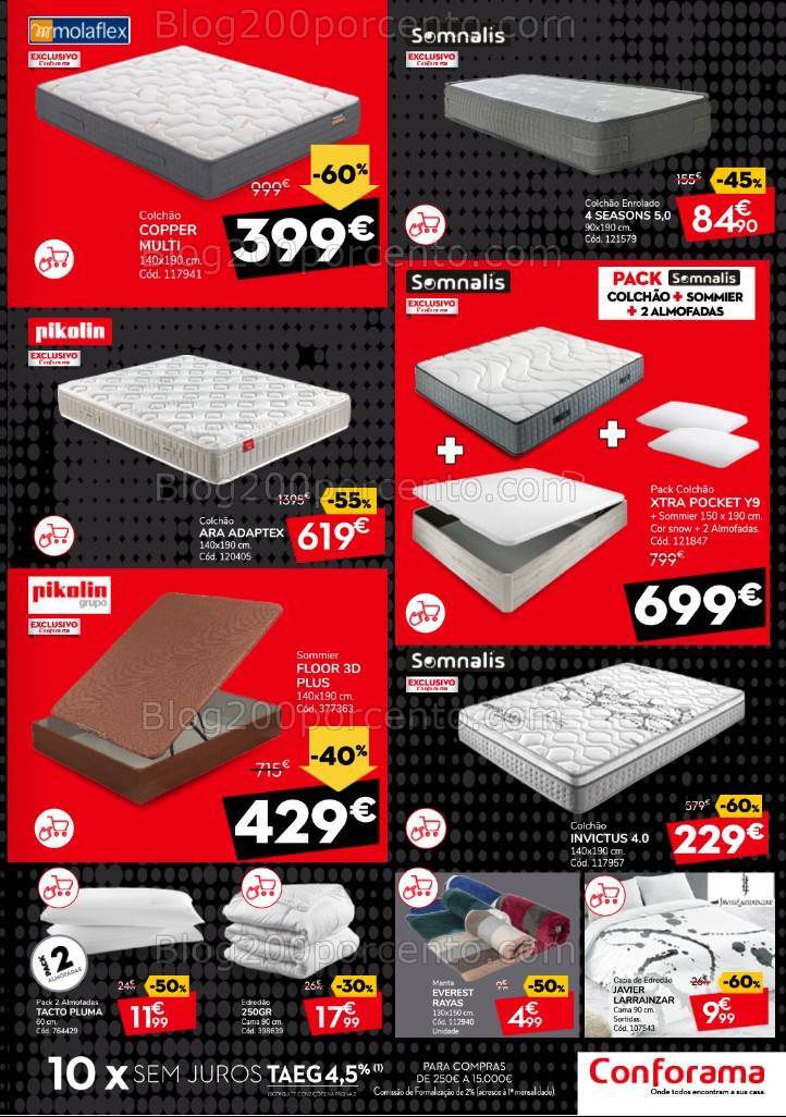 Antevisão Folheto CONFORAMA Black Friday Promoções de 31 outubro a 4 dezembro