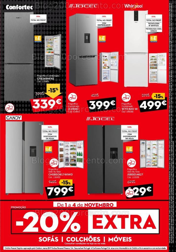 Antevisão Folheto CONFORAMA Black Friday Promoções de 31 outubro a 4 dezembro
