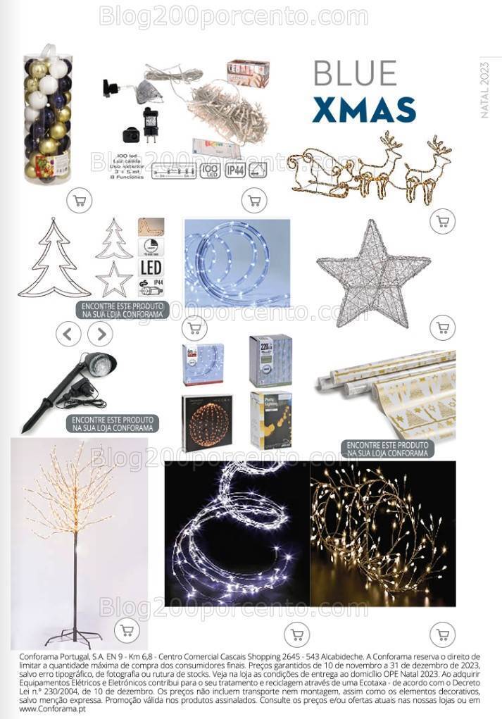 Antevisão Folheto CONFORAMA Decoração de Natal até 31 dezembro