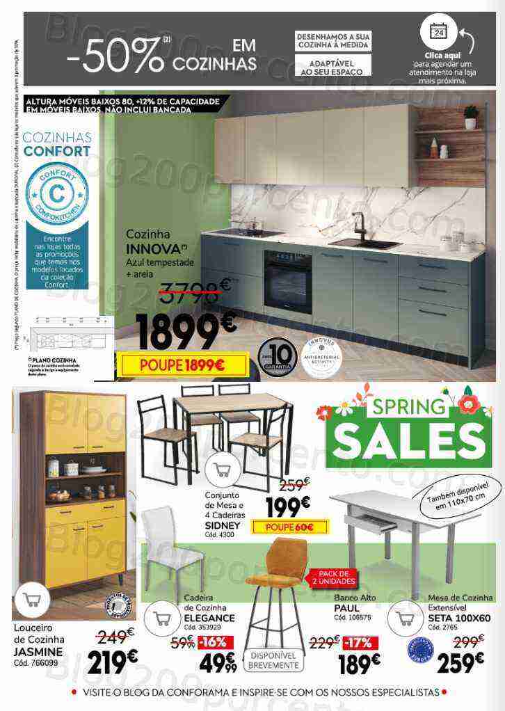 Antevisão Folheto CONFORAMA Primavera Promoções até 3 maio
