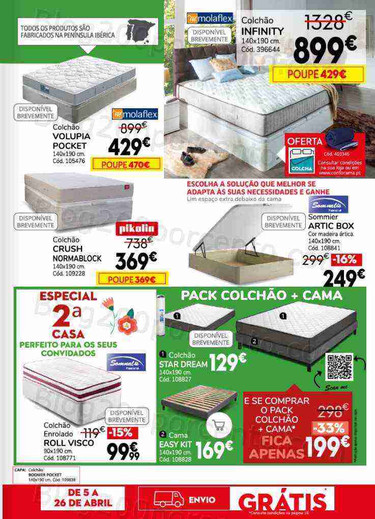 Antevisão Folheto CONFORAMA Primavera Promoções até 3 maio