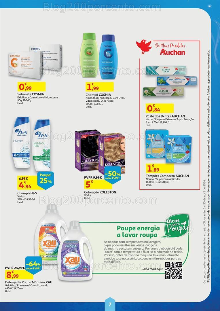 Antevisão Folheto AUCHAN Preços Congelados Promoções de 1 a 30 abril