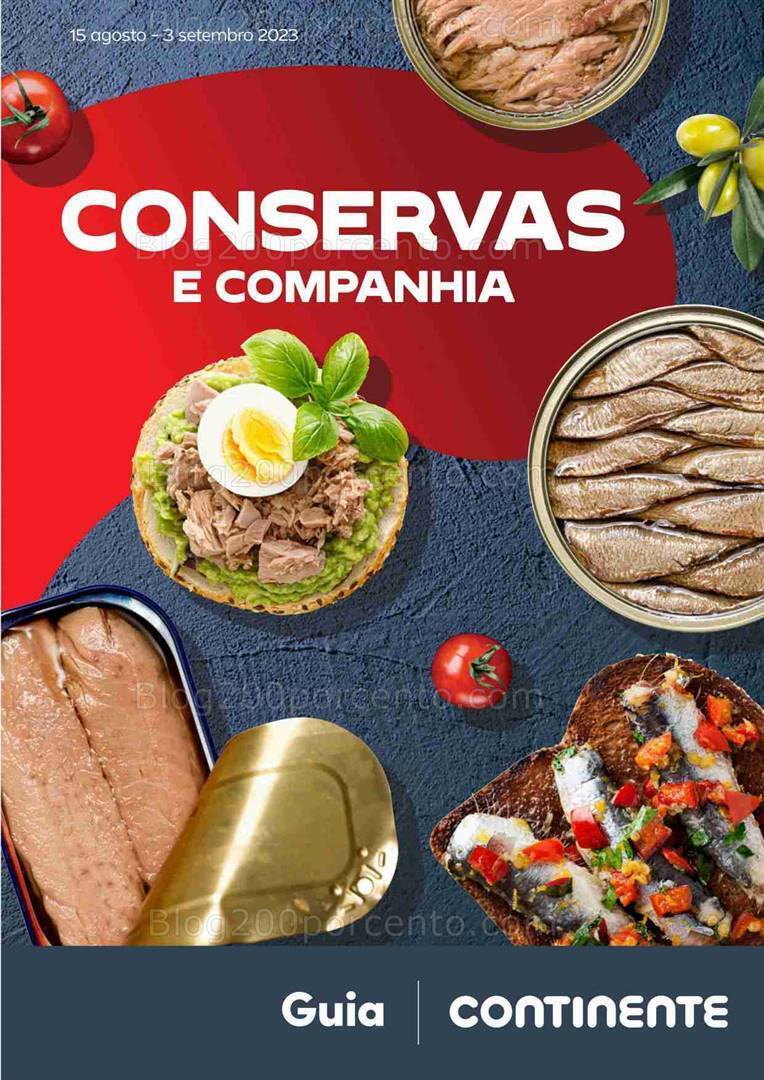 Antevisão Folheto CONTINENTE Especial Conservas Promoções de 15 agosto a 3 setembro