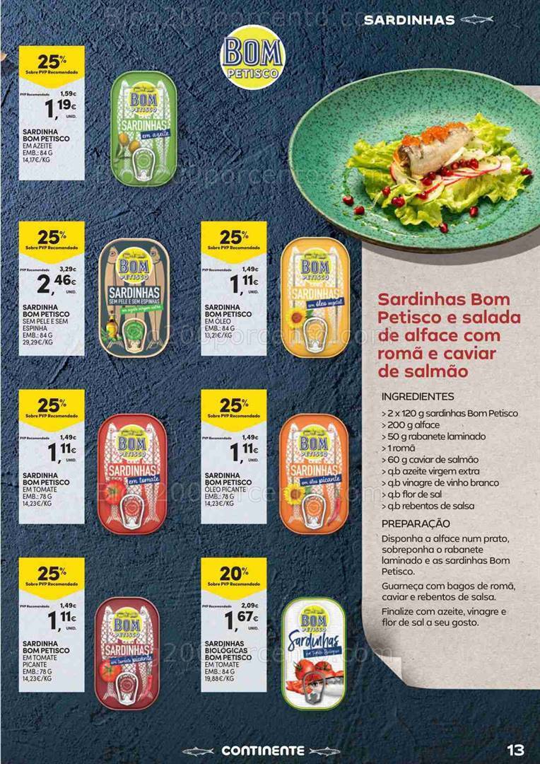 Antevisão Folheto CONTINENTE Especial Conservas Promoções de 15 agosto a 3 setembro