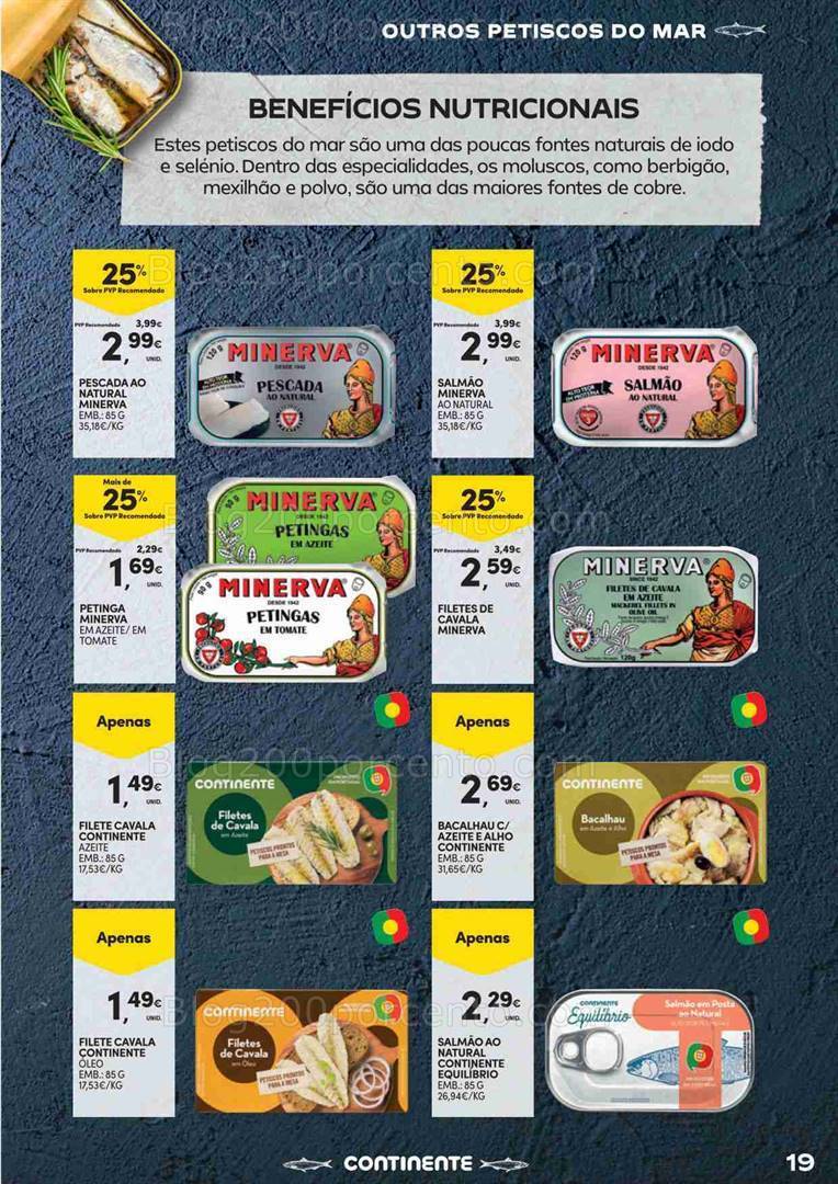 Antevisão Folheto CONTINENTE Especial Conservas Promoções de 15 agosto a 3 setembro