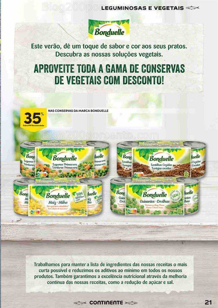 Antevisão Folheto CONTINENTE Especial Conservas Promoções de 15 agosto a 3 setembro