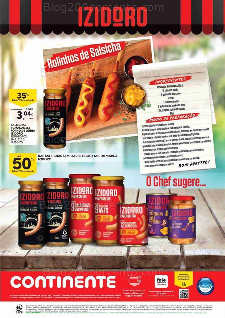 Antevisão Folheto CONTINENTE Especial Conservas Promoções de 15 agosto a 3 setembro