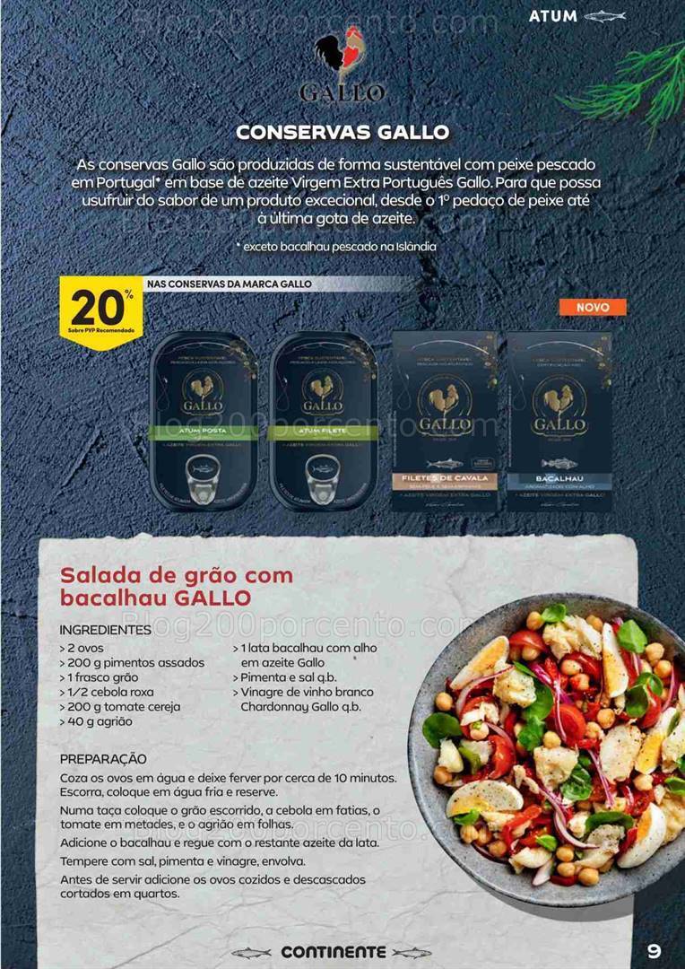 Antevisão Folheto CONTINENTE Especial Conservas Promoções de 15 agosto a 3 setembro