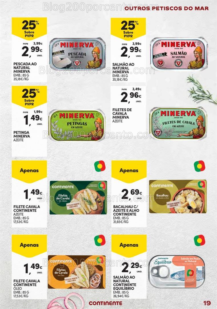 Antevisão Folheto CONTINENTE Especial Conservas - 13 agosto a 1 setembro