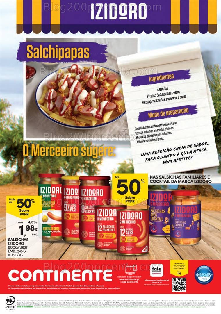 Antevisão Folheto CONTINENTE Especial Conservas - 13 agosto a 1 setembro