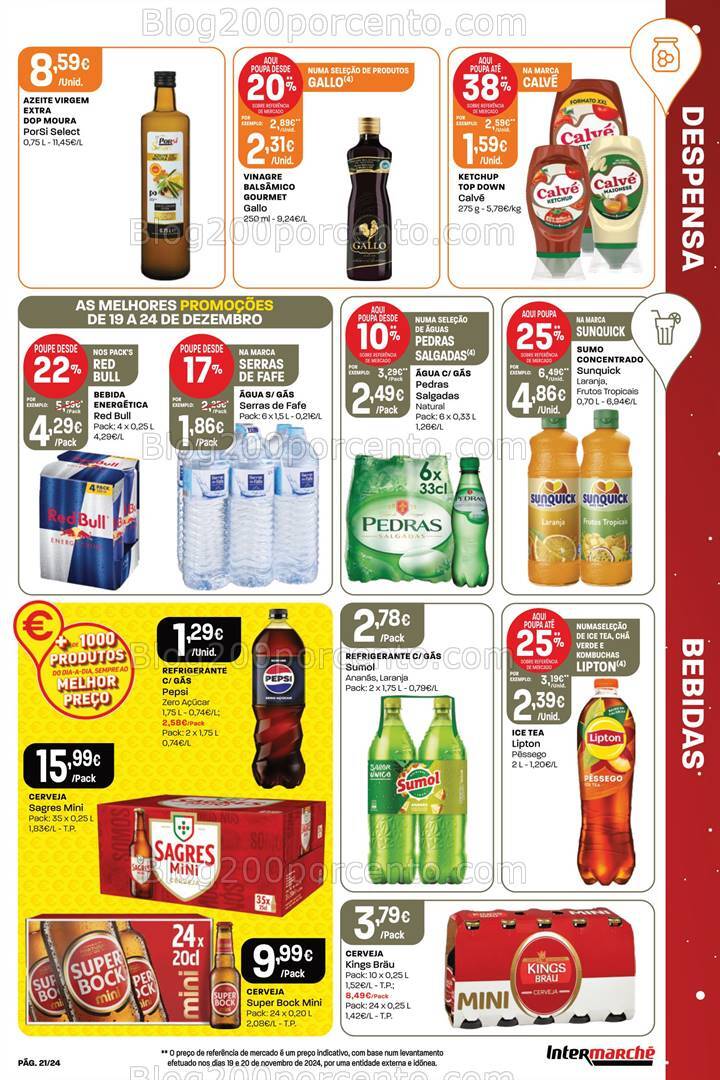 Antevisão Folheto INTERMARCHÉ Contact Promoções de 19 a 24 dezembro