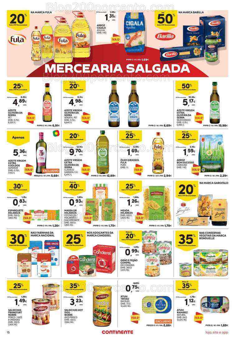 Antevisão Folheto CONTINENTE Promoções de 1 a 7 agosto