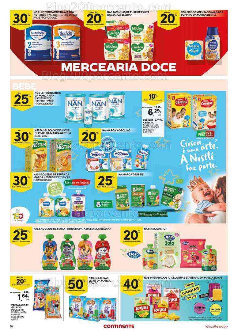 Antevisão Folheto CONTINENTE Promoções de 1 a 7 agosto