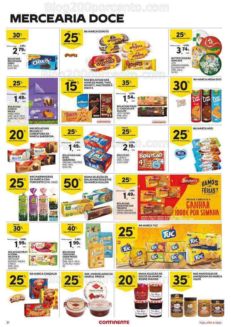 Antevisão Folheto CONTINENTE Promoções de 1 a 7 agosto