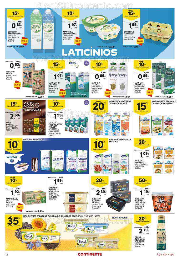 Antevisão Folheto CONTINENTE Promoções de 1 a 7 agosto