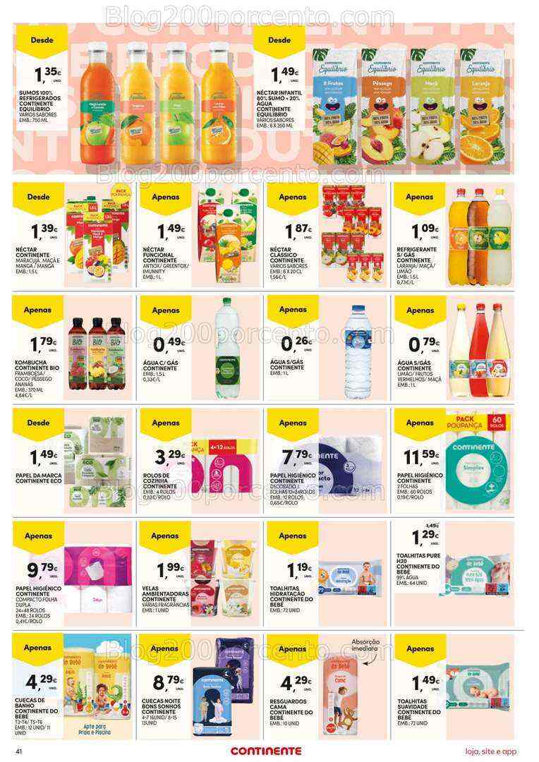 Antevisão Folheto CONTINENTE Promoções de 1 a 7 agosto