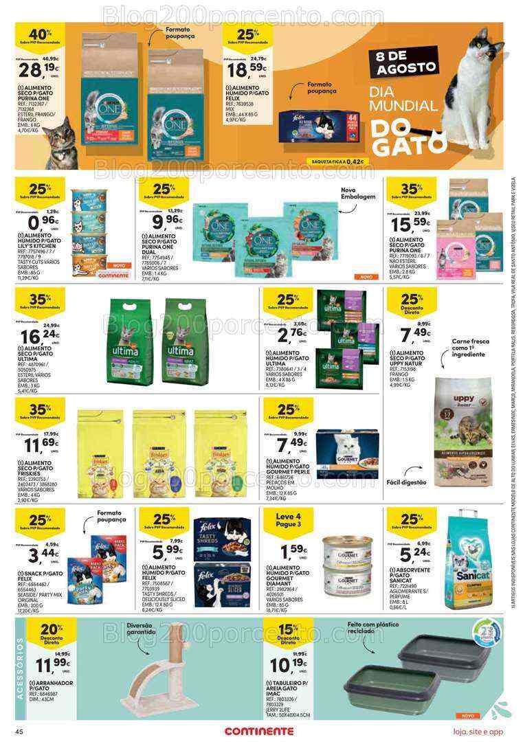 Antevisão Folheto CONTINENTE Promoções de 1 a 7 agosto